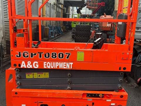 Dingli JCPT0807 battery scissor lift ready for indoor rental work in Johor